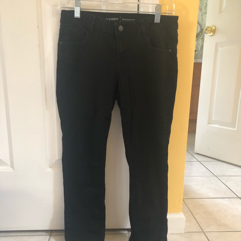 black old navy rockstar jeans